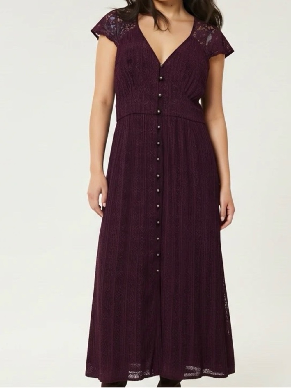 Jolt Purple Printed Maxi Dress NWT